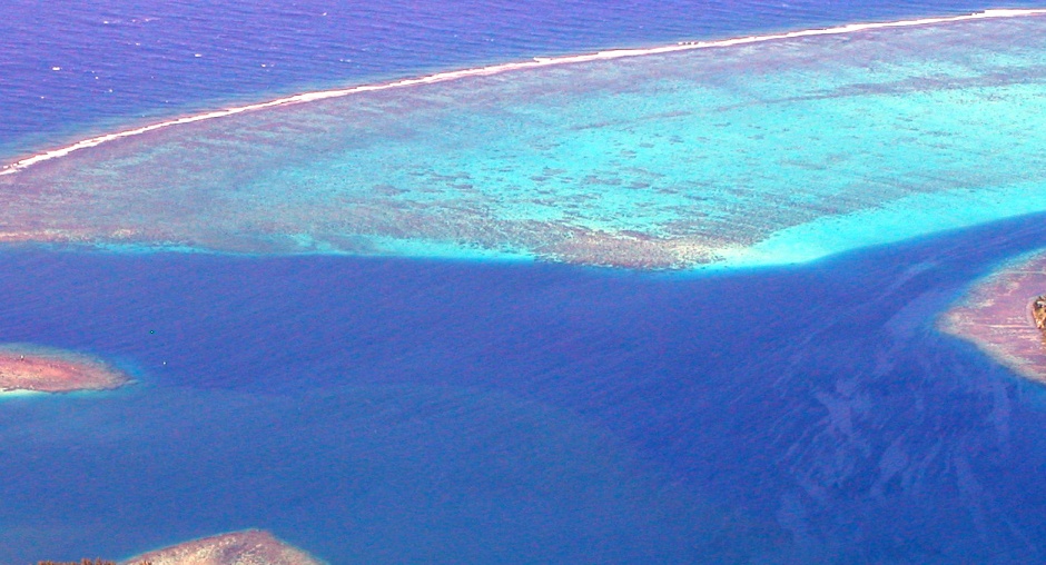 Moorea island aerial image